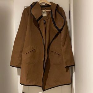 Camel colour pea coat, size M